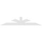 Ekena Millwork Richland Architectural Grade PVC Gable Bracket, 96"W x 20"H x 2"D x 6"F, 5/12 Pitch GBP096X20X0206RIC00 - alternate 2